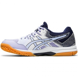 Asics Gel Rocket 9 W 1072A034 103 volleyball shoes navy blue, white, purple white 1 Asics Gel Rocket 9 W 1072A034 103 volleyball shoes navy blue, white, purple white 1