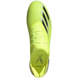 Adidas X Ghosted.1 Fg M FW6898 football boots green, yellow, neon green 1