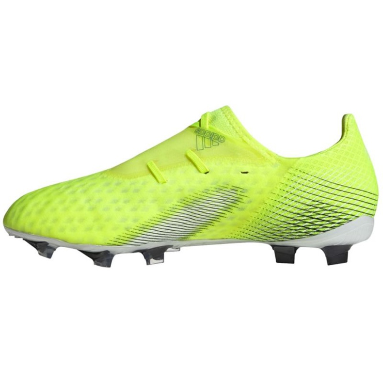 Adidas X Ghosted.2 Fg M FW6958 football boots white, yellow-green neon green 2 Adidas X Ghosted.2 Fg M FW6958 football boots white, yellow-green neon green 2