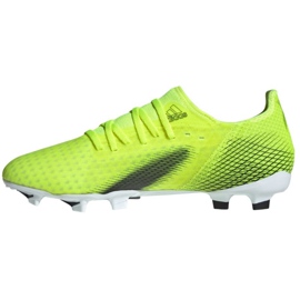 Adidas X Ghosted.3 Fg M FW6948 football boots white, yellow-green neon green 2 Adidas X Ghosted.3 Fg M FW6948 football boots white, yellow-green neon green 2