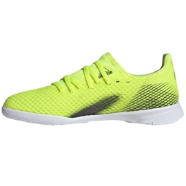 Adidas X Ghosted.3 In Jr FW6924 football boots white, neon yellow green 1
