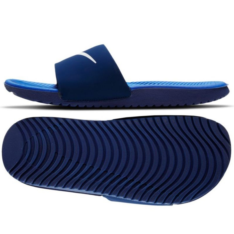 Nike Kawa Jr 819 352 404 slides white blue 1