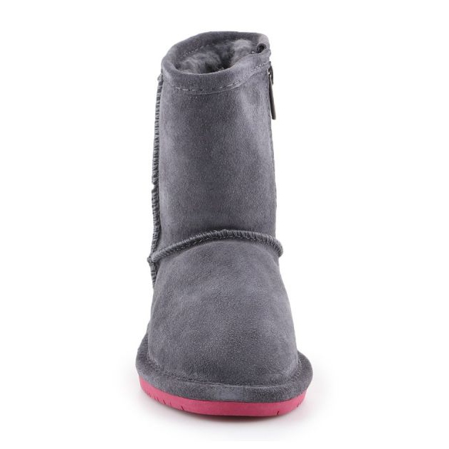 BearPaw Emma Toddler Zipper 608TZ-903 Charcoal Pomberry winter boots grey 2 BearPaw Emma Toddler Zipper 608TZ-903 Charcoal Pomberry winter boots grey 2