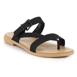 Crocs Tulum Toe Post Sandal W 206108-00W black 1 Crocs Tulum Toe Post Sandal W 206108-00W black 1