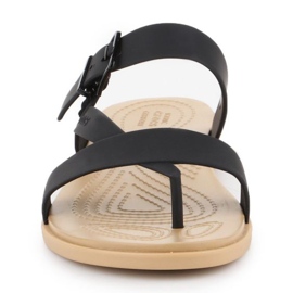 Crocs Tulum Toe Post Sandal W 206108-00W black 2 Crocs Tulum Toe Post Sandal W 206108-00W black 2