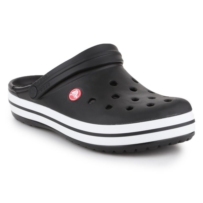 Crocs slippers black and white sales