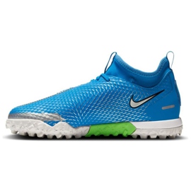 Nike Phantom Gt Academy Df Tf Jr CW6695 400 football shoe blue blue 1