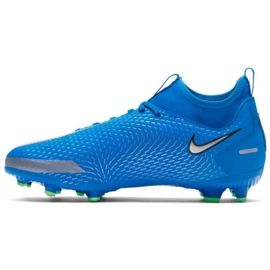 Nike Phantom Gt Academy Df FG / MG Jr CW6694 400 football shoes multicolored blue 1
