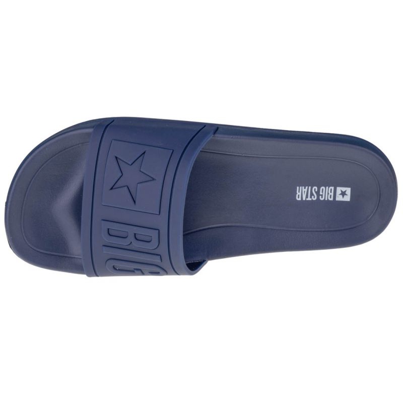 Men's Slippers Big Star Rubber Navy Blue DD174688 - KeeShoes