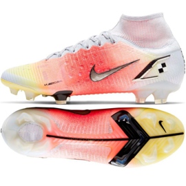 Nike Mercurial Superfly 8 Elite Mds Fg M CV0959 108 soccer shoes red, white, orange oranges and reds 1
