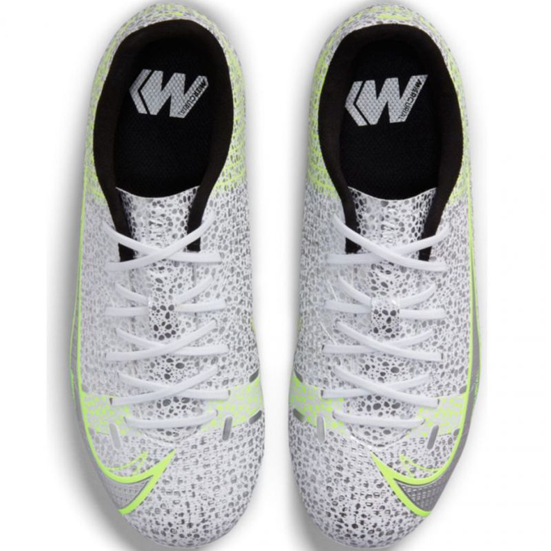 Nike Mercurial Vapor 14 Academy FG / MG Jr CV0811 107 soccer shoes grey silver 1