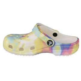 Crocs Classic Tie-Dye Graphic K Clog Jr 205451-94S multicolored yellow 1
