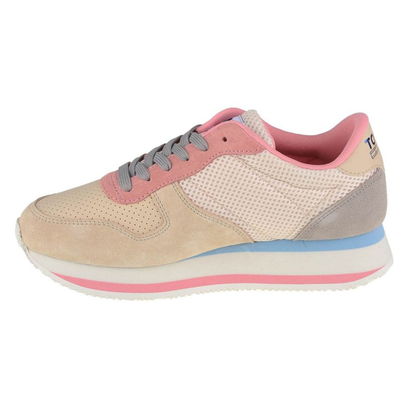 Tommy Hilfiger Jeans Flatform Runner W EN0EN01357-AA8 shoes beige pink 1