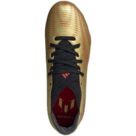 Adidas Nemeziz Messi.3 Fg Jr FY0807 football boots orange, gold golden 1