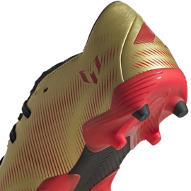 Adidas Nemeziz Messi.3 Fg Jr FY0807 football boots orange, gold golden 4