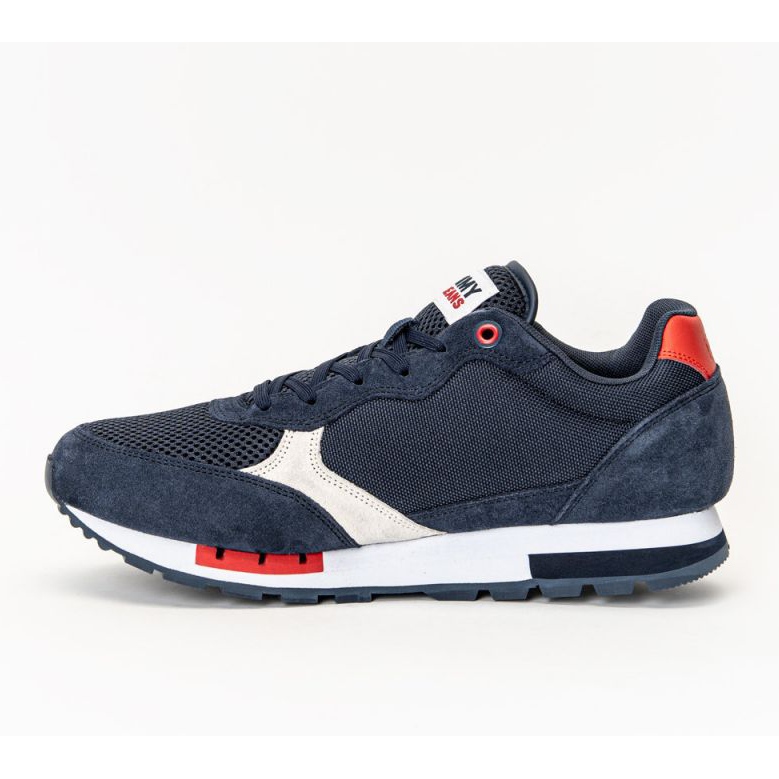Shoes Tommy Hilfiger Jeans Retro Runner Mix M EM0EM00699-C87 white navy blue 1 Shoes Tommy Hilfiger Jeans Retro Runner Mix M EM0EM00699-C87 white navy blue 1