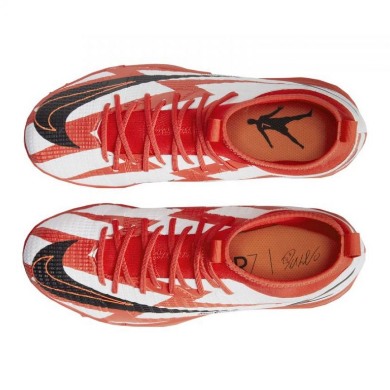 Nike Mercurial Superfly 8 Academy CR7 Tf Jr DB2679 600 football shoe multicolored oranges and reds
