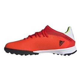 Adidas X Speedflow.3 Tf Jr FY3321 football boots multicolored oranges and reds 1