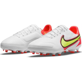 Nike Legend 9 Pro Fg Jr DA1335 176 soccer shoes white, red white 1