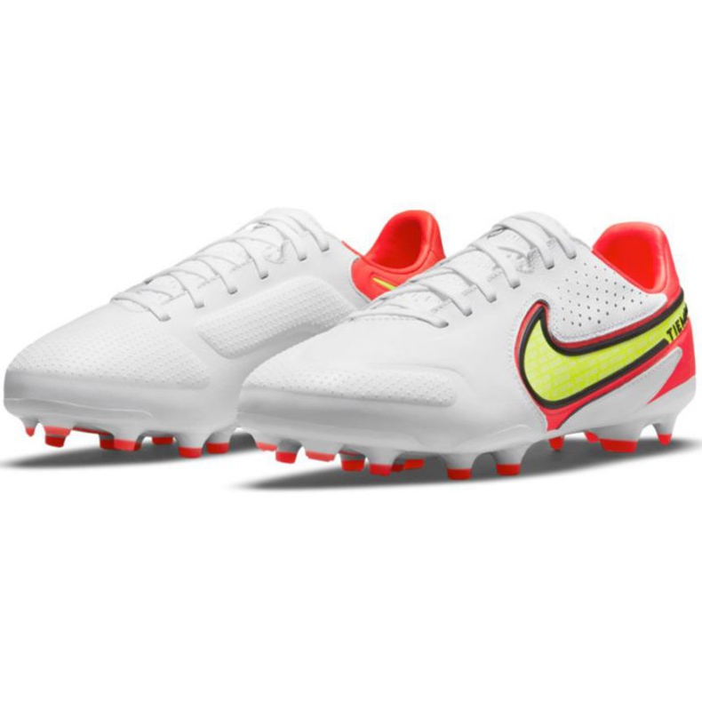 Nike Legend 9 Pro Fg Jr DA1335 176 soccer shoes white, ed white 1