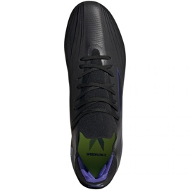 Adidas X Speedflow.2 Fg M FY3288 football boots black, black, purple black 1