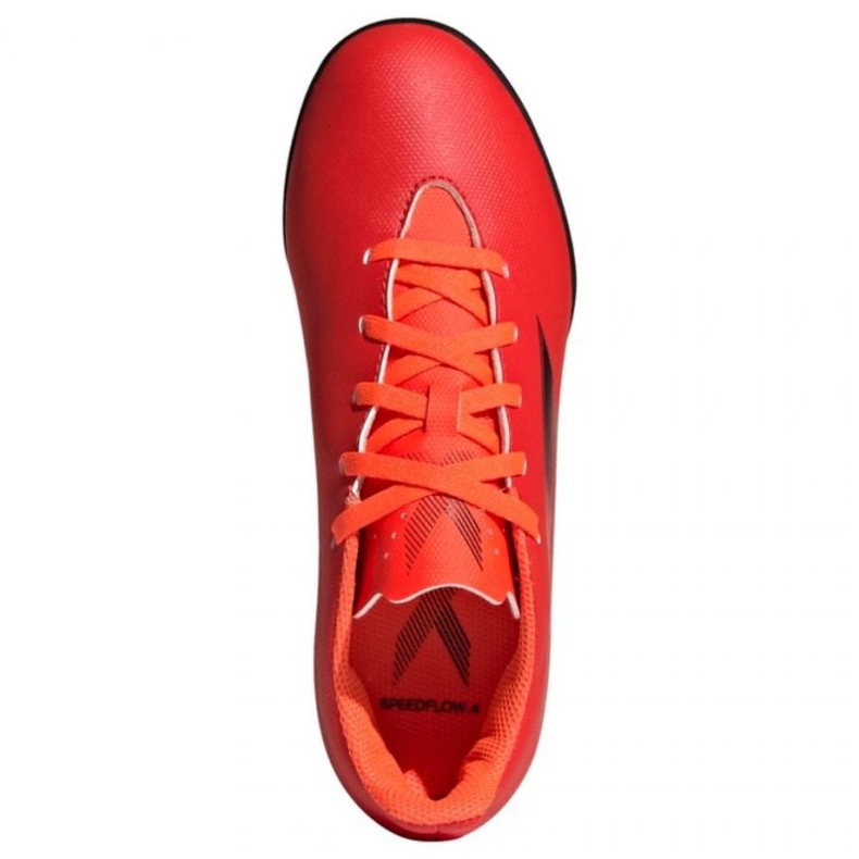 Adidas X Speedflow.4 Tf Jr FY3327 football boots red oranges and reds 1