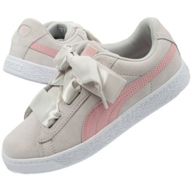 Puma Suede Heart Circles Jr 370569 01 shoes pink grey 1