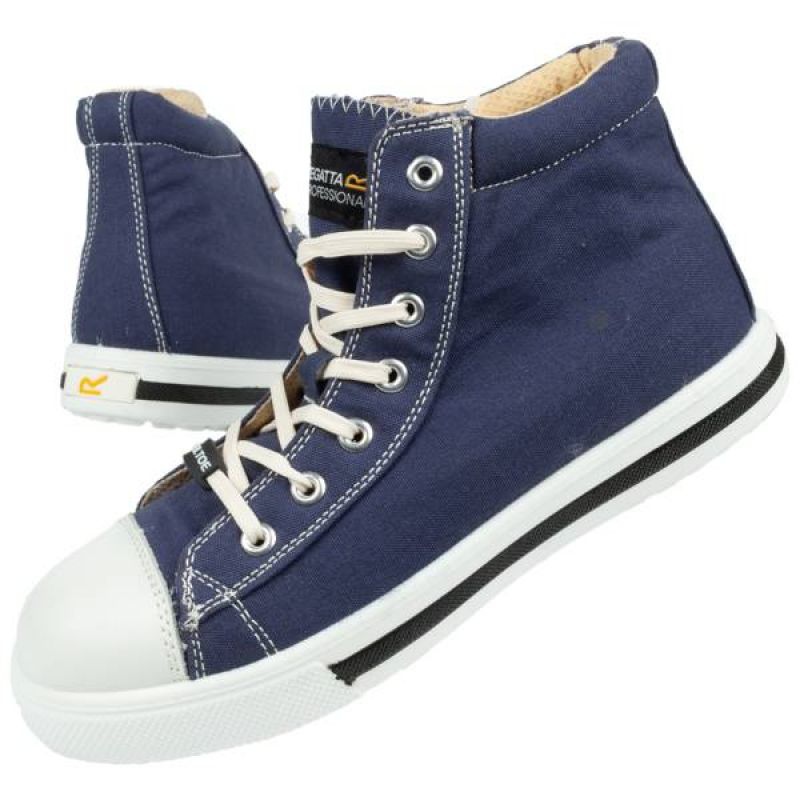 navy blue work boots