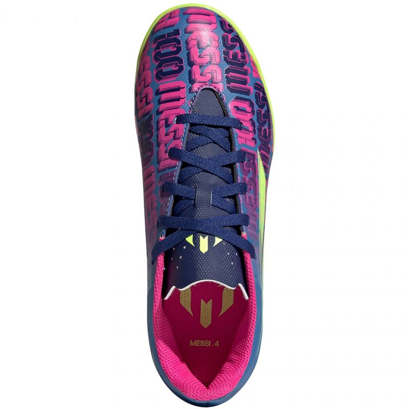messi pink and blue boots