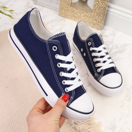 Low-top Atletico W ATC266B navy blue sneakers white 1