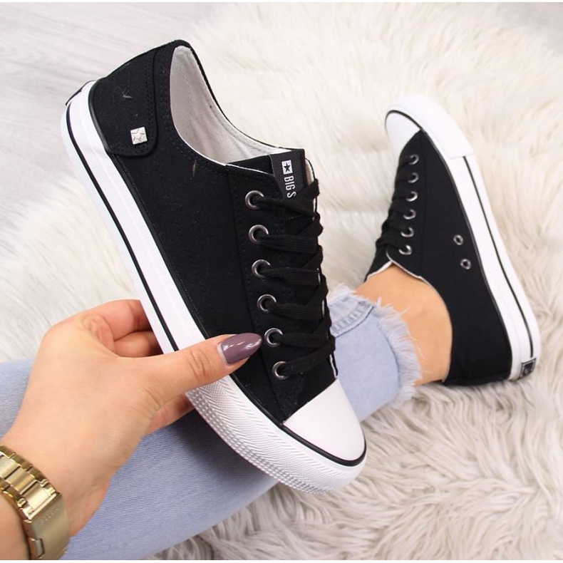 Low-top sneakers Big Star W DD274338 black white 1