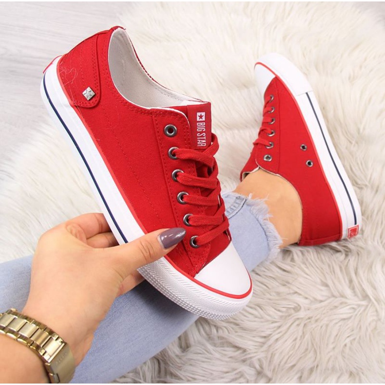 Big Star W DD274339 red shoes white 1