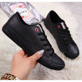 Low-top eco leather sneakers Cross Jeans W INT1140A black 1