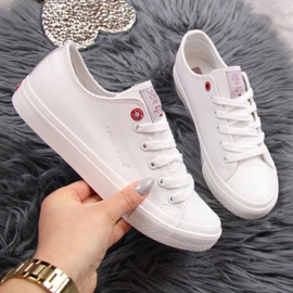 Low-eco leather sneakers Cross Jeans W INT1140B white 1