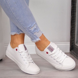 Low-eco leather sneakers Cross Jeans W INT1140B white 2
