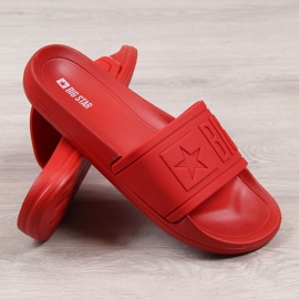 Rubber beach slippers Big Star M DD174689 red 1