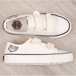 Low sneakers with Velcro Big Star Jr. FF374061 white 1