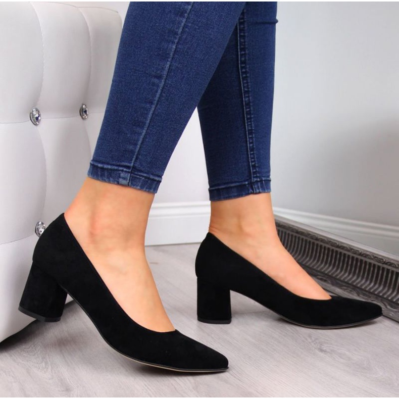 Pumps on the Juma W CIT2711D suede pillar black 2