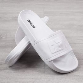 Rubber beach slippers Big Star M DD174687SS20 white 1
