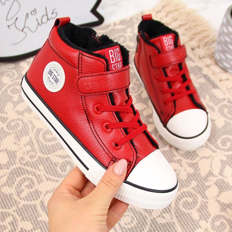 Sneakers Big Star Jr GG374034 red insulated brown 1