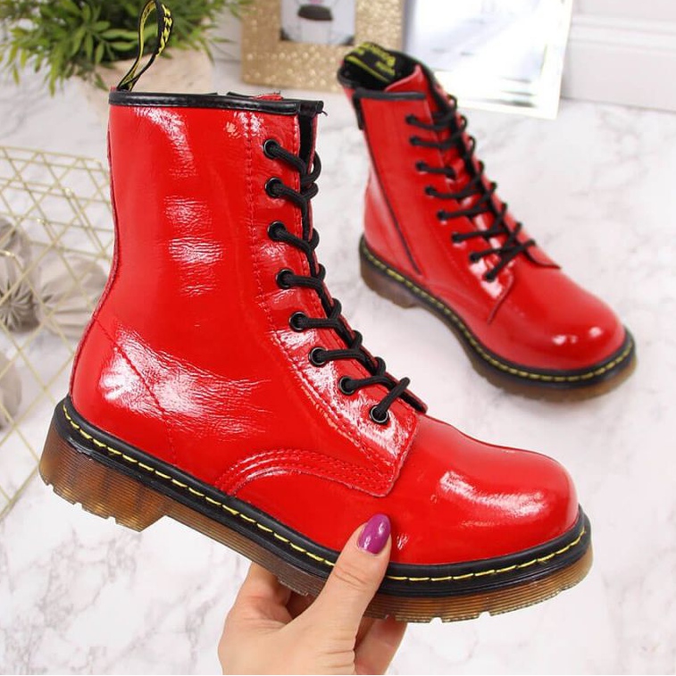 Warm laced leather boots Filippo W PAW77D red 1
