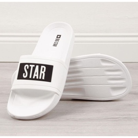 White Big Star M DD174700 pool slippers for the pool 1