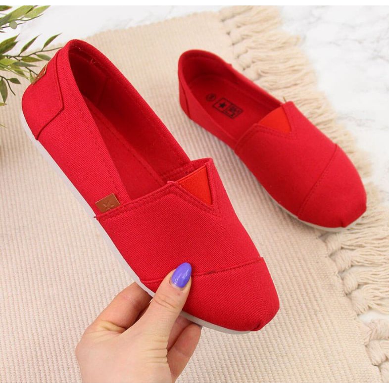 Sneakers slip on tomsy News W EVE275C red 1