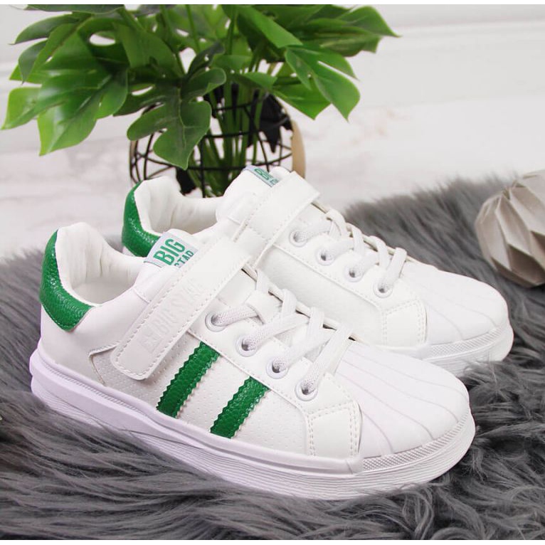 Velcro sports shoes Big Star Jr GG374019 white brown 2 Velcro sports shoes Big Star Jr GG374019 white brown 2