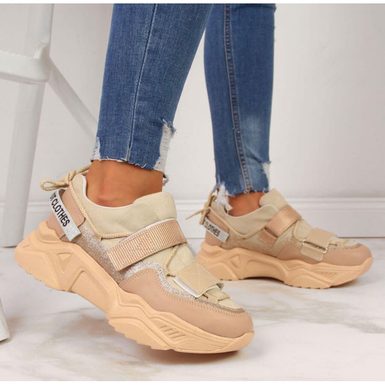 Navy Dot W WOL10 beige sneakers 2