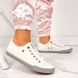 Low-top sneakers with eco leather Big Star W II274230 white 2 Low-top sneakers with eco leather Big Star W II274230 white 2