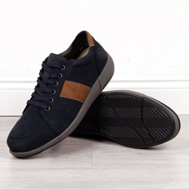 Leather casual shoes Rieker B0910 M navy blue 1 Leather casual shoes Rieker B0910 M navy blue 1