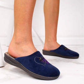 Home slippers Inblu W ARC1 navy blue 2 Home slippers Inblu W ARC1 navy blue 2