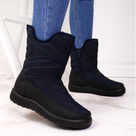 Waterproof snow boots News W EVE309C navy blue 2