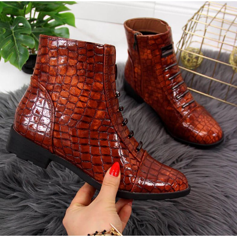 Boots with a decoration of snakeskin Filippo W PAW288B brown 1